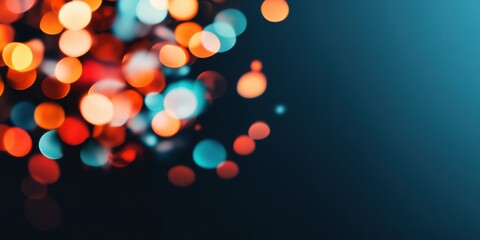 Fototapete - Immersive Digital Aesthetic Vibrant Bokeh Defocus Flow - Cinematic Data Visualization for Creative Tech Branding and Emotional Storytelling