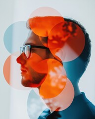 Poster - Multiverse of Thought Innovative Digital Identity Visualization with Layered Transparency, Exploring Cognitive Complexity and Creative Professional Mindset