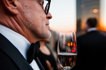 Poster - Elegant Networking Moments Inclusive Executive Gala Experience - Luxe Professional Celebration with Adaptive Communication and Cultural Diversity