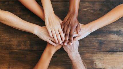 Poster - Inclusive Collaboration Narrative Multicultural Hands United in Solidarity - Next-Gen Diversity Empowerment for Social Innovation and Community Resilience