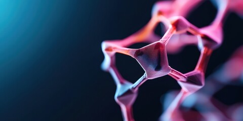 Poster - Quantum Blockchain Network Visualization Futuristic Digital Infrastructure with Neon Molecular Connectivity - Cutting-Edge Crypto and Web3 Technological Innovation