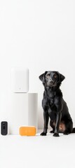 Aufkleber - Smart Home Pet Tech Revolution Minimalist IoT Wellness Solutions for Modern Pet Owners - Innovative Tracking and Comfort Ecosystem for Connected Canine Companions