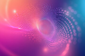 Wall Mural - a colorful background with a spiral shape and a lot of dots. the background is purple and the spiral