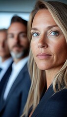 Poster - Empowered Leadership Vision Millennial Professional Woman Redefining Corporate Resilience with Confident Emotional Intelligence and Strategic Presence