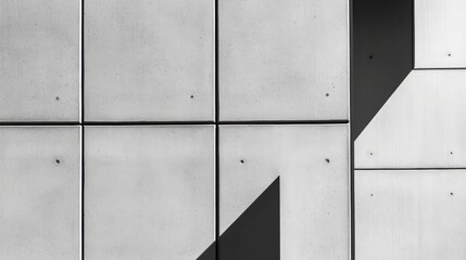 Fototapete - Brutalist Urban Geometry Minimalist Concrete Architectural Texture Showcasing Contemporary Design Innovation in Monochromatic Architectural