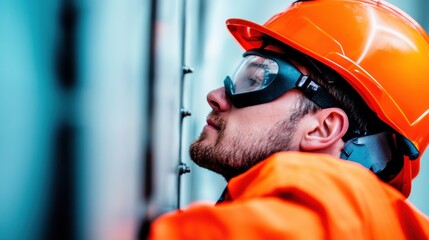Poster - AI-Enhanced Industrial Safety Next-Gen Workplace Protection with High-Visibility PPE, Predictive Maintenance Visualization for Modern Workforce Resilience