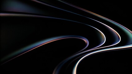 Wall Mural - abstract iridescent background design, 3d render. gradient design element for banners, backgrounds, 