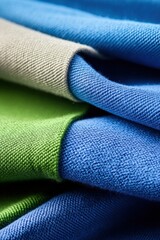 Poster - Sustainable Color Block Textile Innovation Eco-Friendly Fabric Design Showcasing Modern Textural Minimalism for Fashion, Performance, and Lifestyle Branding