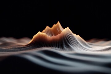 Leinwandbilder - Immersive Data Terrain Next-Gen Analytics Visualization with Fluid Topographic Dynamics - AI-Powered Performance Mapping for Innovative Business Intelligence