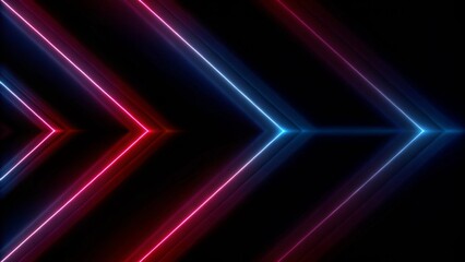 Wall Mural - dark abstract background with neon lines, glow. abstract blue red purple tech glowing neon lines bac