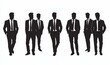 © Lens Alchemy - Business people set. Group of businessmen in suit