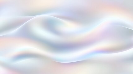 Leinwandbilder - Soft pastel white background with delicate wavy curves in shades of pink, lilac, and blue. Dreamy abstract texture for web design, print, and wallpaper. Elegant pastel gradient with a soft, blurred ef