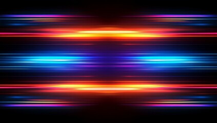 Wall Mural - Abstract Symmetrical Light Streaks Background Ideal For Modern Technology Concepts Design. Perfect Background For Futuristic Illustration. For Creative Visual Effect and Graphic Design. Illustration