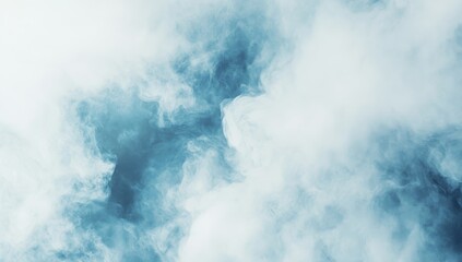 Wall Mural - Abstract Blue And White Cloud Formation Aerial View Perfect For Backgrounds And Textures With Soft Light And Dreamy Moods For Visual Design Projects And Atmospheric Effects. Illustrations Or Graphic
