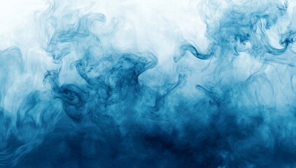 Wall Mural - Abstract Blue Ink Swirl Texture Background Perfect for Website Banners, Posters, and Other Design Projects. The Image Showcases a Dynamic, Fluid Design with Swirling Blue Ink in Varying Shades and