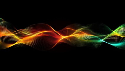Wall Mural - Abstract Glowing Particle Flow Perfect For Technology And Energy Concepts And Backgrounds Illustrative Art Design For Presentation Ideas And Webpage Visualization Designs Illustrations Illustrations