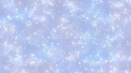 Poster - Soft pastel light blue and baby pink background with white sparkles and shiny sequins for festive winter and Christmas design. Delicate glitter texture with space for text in high resolution and detai