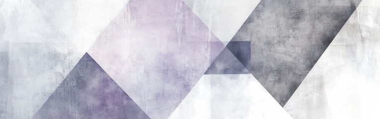Aufkleber - Elegant pastel lavender and gray fragmented design showcasing modern abstraction in soft hues
