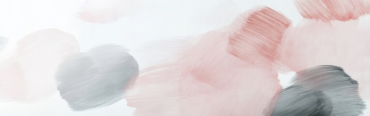 Poster - Delicate and muted pink pencil strokes create a serene and artistic background with hints of gray tones