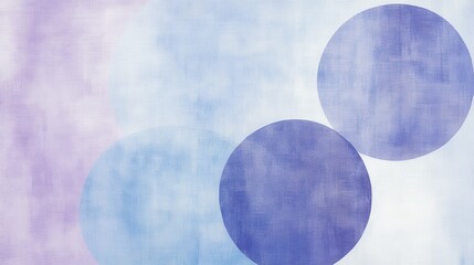 Aufkleber - Abstract pencil strokes create a soft gradient background with large circular shapes in varying shades of blue and purple