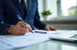 © Alena - business accounting documents,auditor,management and auditing of office documents,Reports for Tax Time Analysis, Office worker working with documents, pre-approval quality assessment