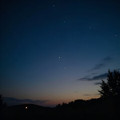 Wall Mural - night sky with stars