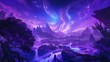 © MaiPineapple - Ethereal Purple Fantasy Landscape with Celestial Elements