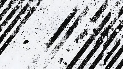 Leinwandbilder - The dynamic abstract paint splash and brush strokes create a visually striking monochrome grunge texture background with bold contrast and energy expressing a sense of chaos movement