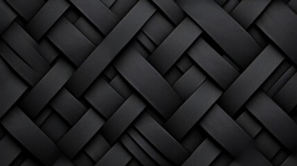Dark interwoven strips forming a modern decorative background pattern