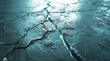 Wall Mural - abstract green and blue crumpled foil texture background.