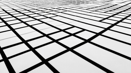 Aufkleber - Clean, straight lines creating a minimalist grid pattern on a soft background, perfect for conveying order and simplicity in design.