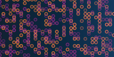 Wall Mural - abstract colorful multi layered small circular gradient shapes pattern, layers of circles of changin