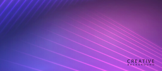 Leinwandbilder - Abstract vector background of bright purple neon lines. Hi-tech design for illustrations, banners, backgrounds, web design, game interfaces, invitations.