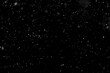 © kulkann - Texture of natural falling snow on black background.