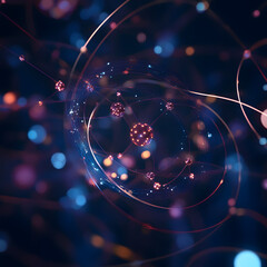 Wall Mural - A colorful image of a galaxy with many stars and planets