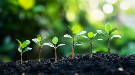 Aufkleber - Create  prompts for stock photos related to Business growth with - characters and ending with