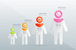 © Fianpanic - Four-step process infographic, gray background