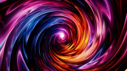 Poster - Vibrant swirling vortex with red and blue hues, abstract art. Energetic design concept