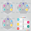 © Fianpanic - Hexagon infographic design; key, money, time, idea, like; presentation template