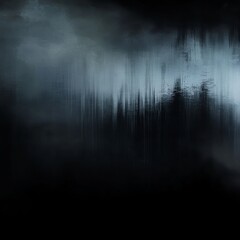 Aufkleber - Abstract Grey and Black Landscape with Vertical Lines and Soft Textures, Minimalist Impression