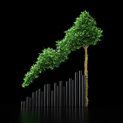Poster - Growing Green: A Visual Representation of Sustainable Economic Growth and Environmental Consciousness in Business
