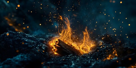 Wall Mural - campfire