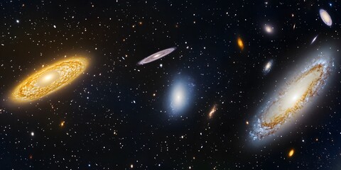 Wall Mural - space galaxy with stars