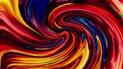 Poster - Dynamic swirl of vibrant colorful paint, abstract art. Creativity and expression concept