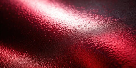 Aufkleber - Close-up of a Red Metallic Surface with a Delicate Gradient and a Subtle Shimmering Effect