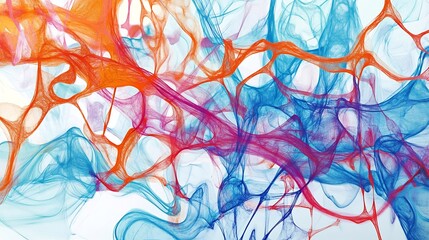 Leinwandbilder - Abstract representation of affiliate marketing featuring interconnected layer symbolic patterns representing performancebased strategies