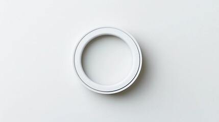 An abstract white background with a circular object
