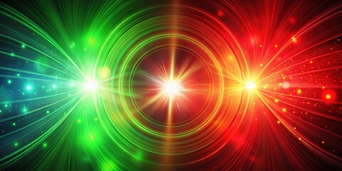 Poster - Abstract swirling background with bright lights and glowing particles, creating a dynamic and energetic visual experience.