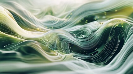 Fototapete - Conceptual rendering of venture capital flowing abstract pathways representing startup investments growth