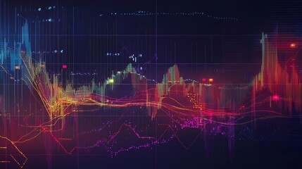 Leinwandbilder - Realistic depiction of forex trading focusing foreign exchange markets currency risk management